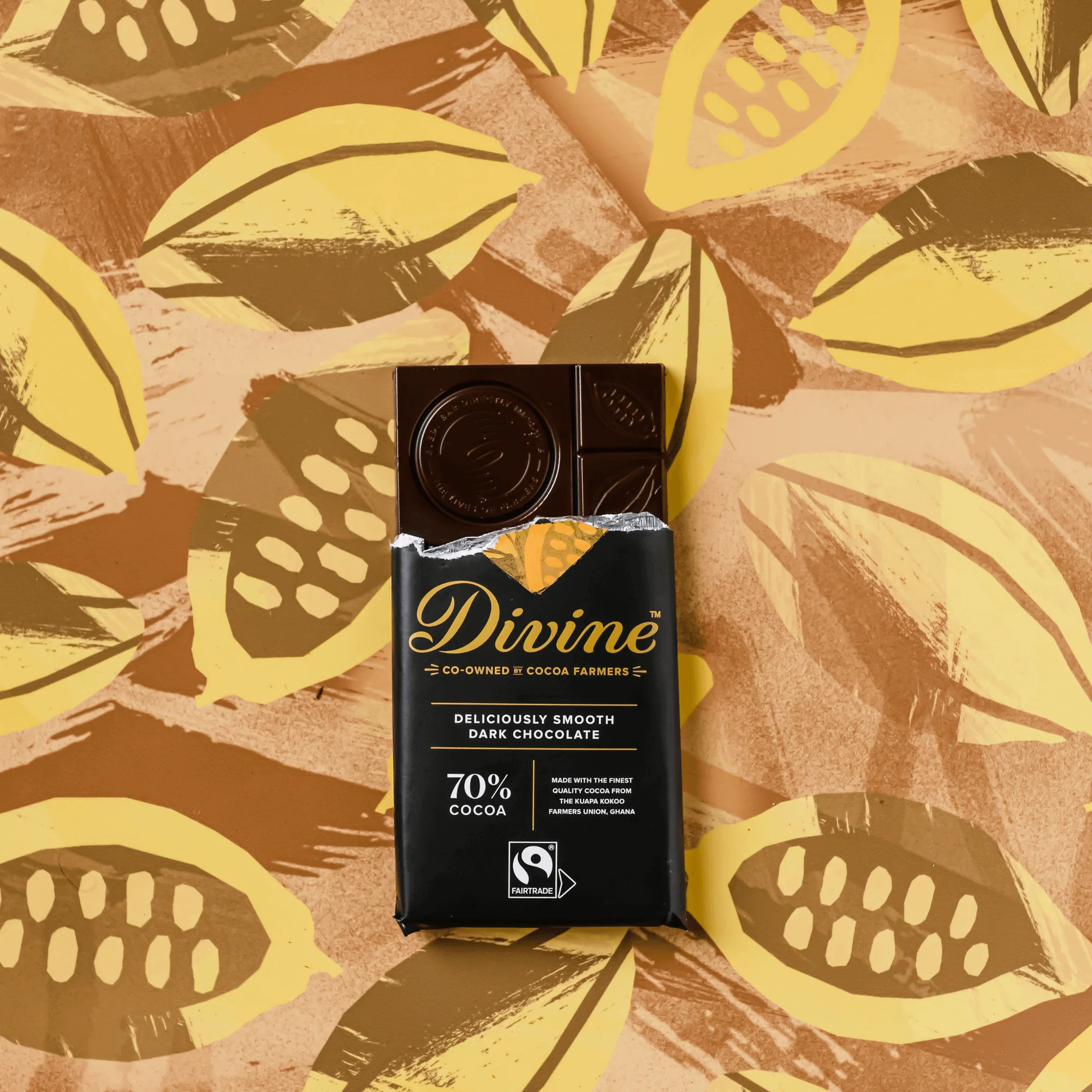 70% Dark Chocolate Sharing Bar, 3 oz. (Wholesale) - Image 4