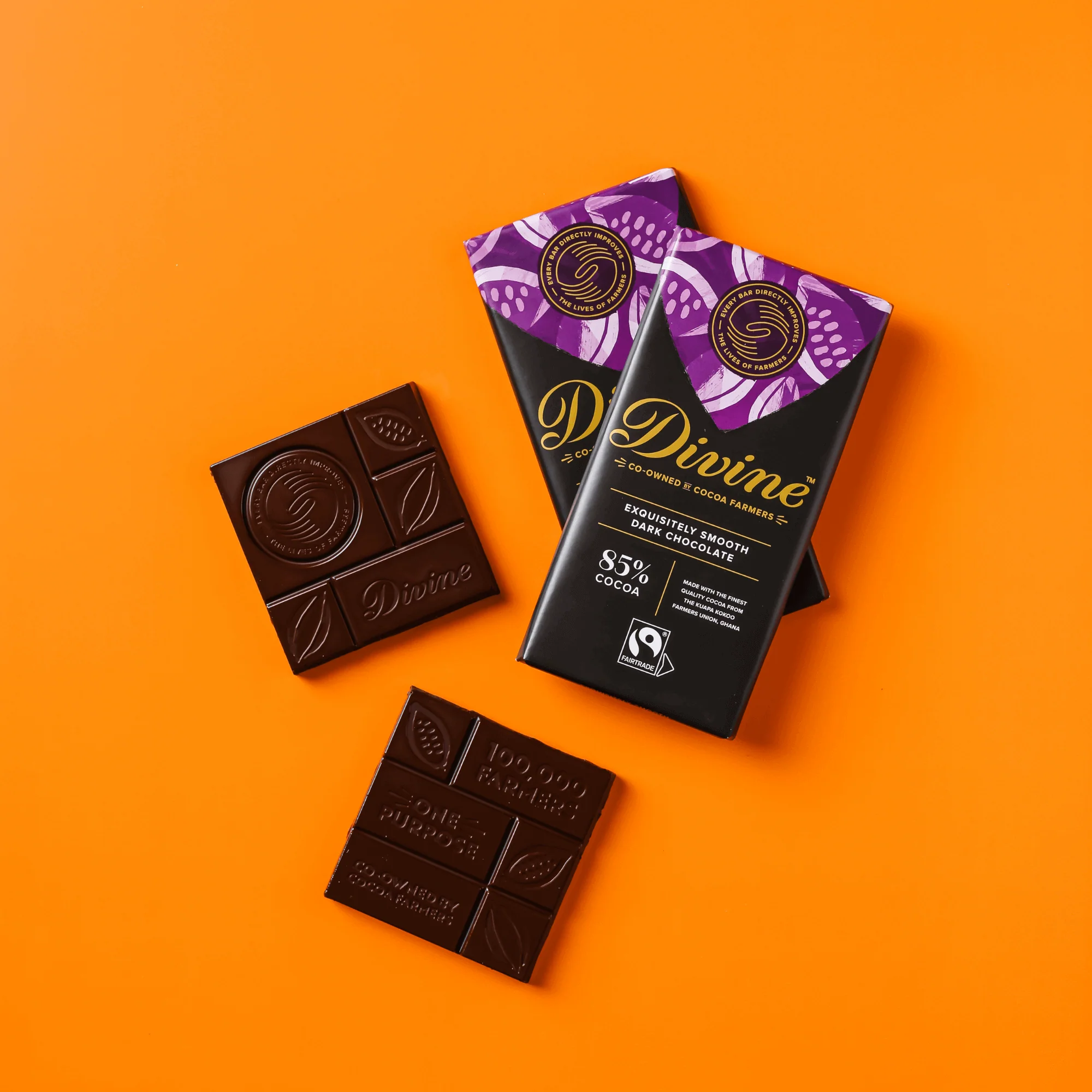 85% Dark Chocolate Sharing Bar, 3 oz. (Wholesale) - Image 3