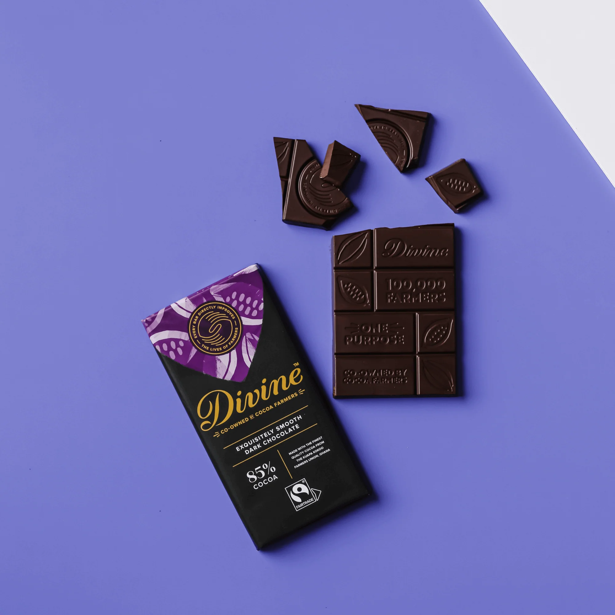 85% Dark Chocolate Sharing Bar, 3 oz. (Wholesale) - Image 4